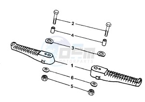 SPEEDFIGHT - 100 cc drawing FOOTREST