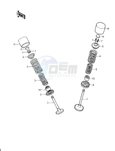 KZ 750 H [LTD] (H1) [LTD] drawing VALVES -- 80 H1- -