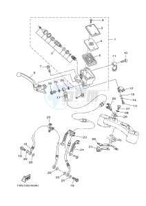 MT07 700 (1WSA) drawing FRONT MASTER CYLINDER