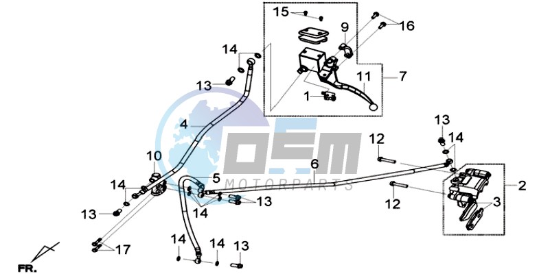 REAR BRAKE CALIPER /  BRAKE LEVER