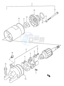 GSX-R600 (E2) drawing STARTING MOTOR (MODEL V W X)