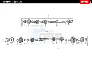 MARATHON-125-AC-E4-FREE-JUMP-AUSTRIA-FREE-JUMP-GREEN drawing GEARS  EURO4