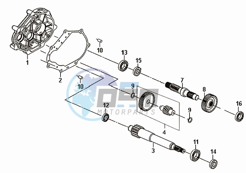 MISSION CASE - DRIVE SHAFT