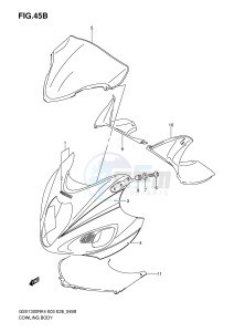 GSX1300R (E3-E28) Hayabusa drawing COWLING BODY (GSX1300RK6)