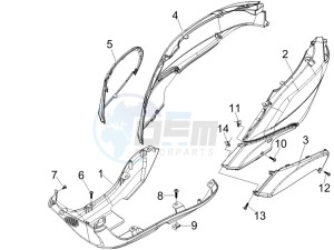 Fly 50 4t (25-30 kmh) drawing Side cover - Spoiler