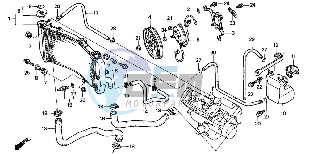 RADIATOR (CBR900RRY,1/RE1)