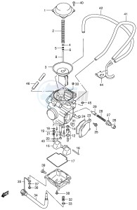 LT-A500F (E3-E28) drawing CARBURETOR