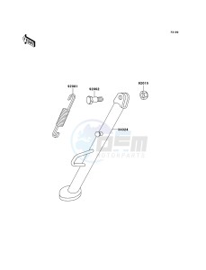 KLE500 KLE500B6F GB XX (EU ME A(FRICA) drawing Stand(s)