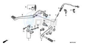 XL1000VA9 UK - (E / ABS MKH) drawing PEDAL