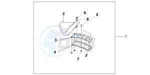 VT750DCA SHADOW SPIRIT drawing SINGLE SEAT