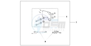 CB600FA39 UK - (E / ABS MKH ST) drawing HEATED GRIP ATT.