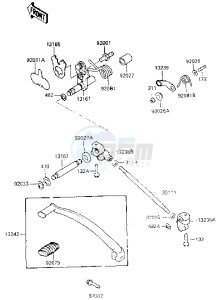 EN 450 A [454 LTD] (A1-A5) [454 LTD] drawing GEAR CHANGE MECHANISM