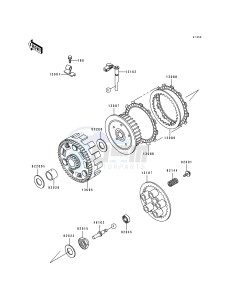 KLX 650 A [KLX650R] (A1-A3) [KLX650R] drawing CLUTCH