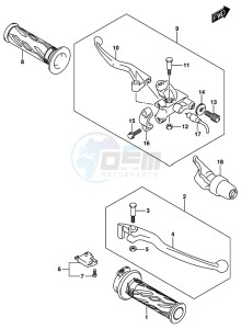 GSX-R125 drawing HANDLE LEVER