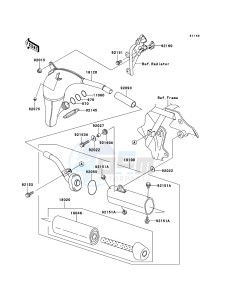 KX85/KX85-<<II>> KX85ACF EU drawing Muffler(s)