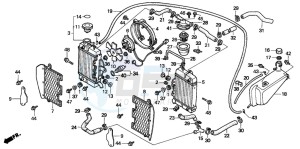 XRV750 AFRICA TWIN drawing RADIATOR/SHROUD