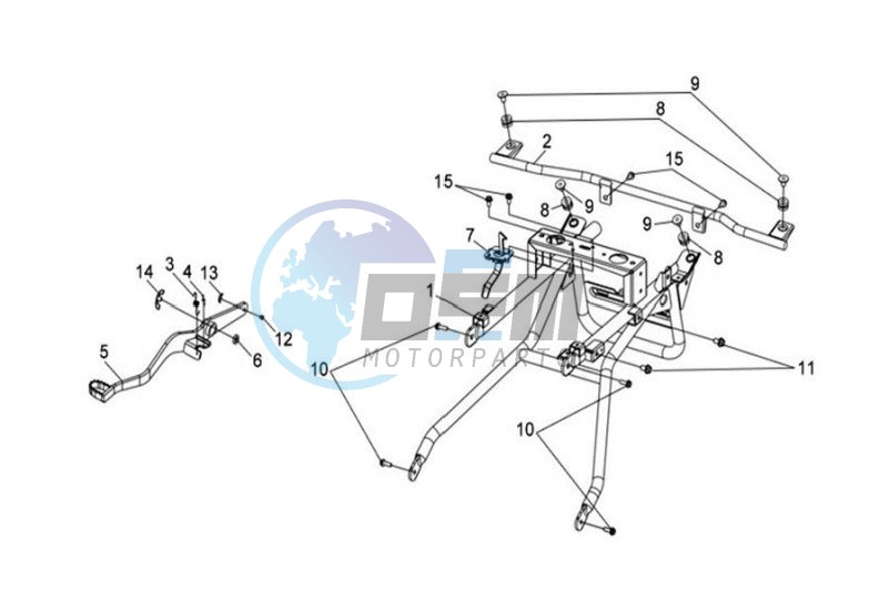 MOUNT GRIP BAR  BAR  COWLING