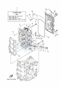 F40FETL drawing CYLINDER--CRANKCASE-2