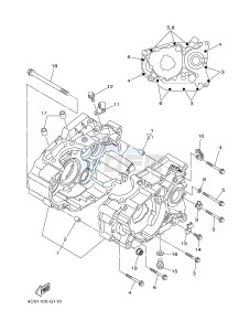 YFM250R YFM25RD RAPTOR 250 (1BTN 1BTP 1BTR) drawing CRANKCASE