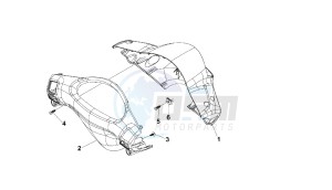 BOULEVARD - 100 CC 4T drawing HANDLEBAR COVER