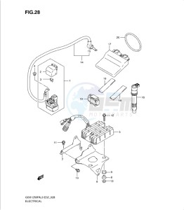 GSX1250 FA drawing ELECTRICAL