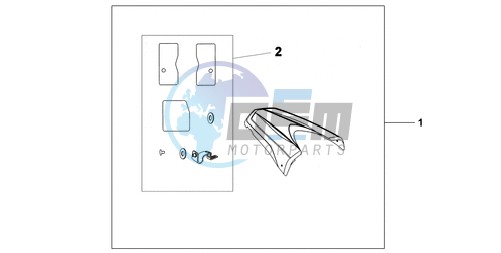 REAR SEAT COWL NH-A84P