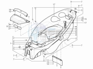 MP3 125 yourban erl drawing Helmet box - Undersaddle