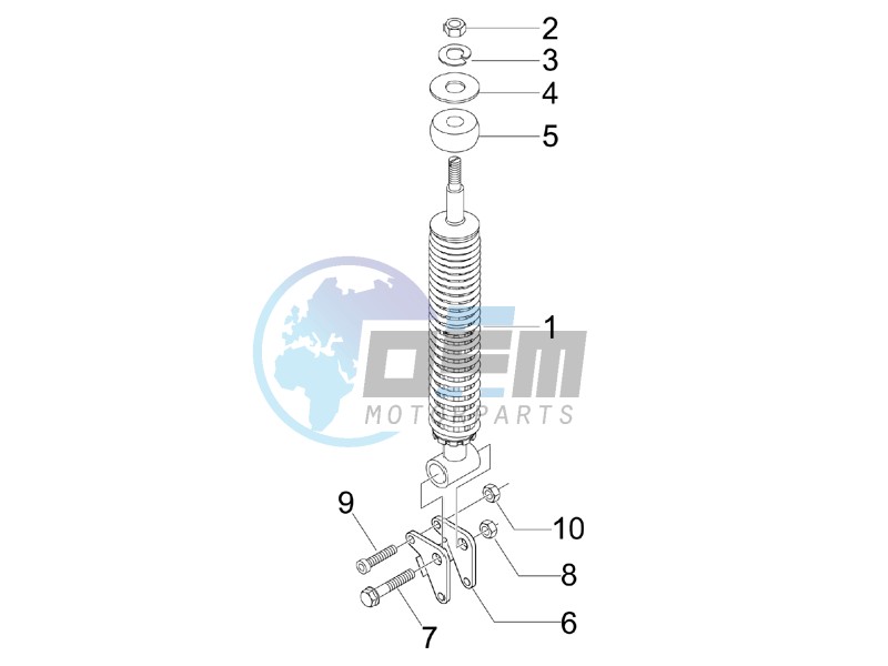 Rear suspension - Shock absorber/s