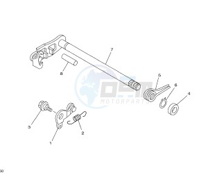 XT X BRA 125 drawing SHIFT SHAFT