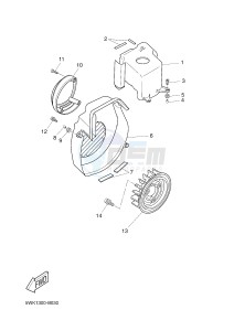 CW50 BW'S (5WWP) drawing AIR SHROUD & FAN