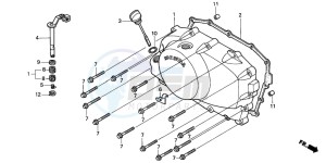 VT750C2 drawing RIGHT CRANKCASE COVER