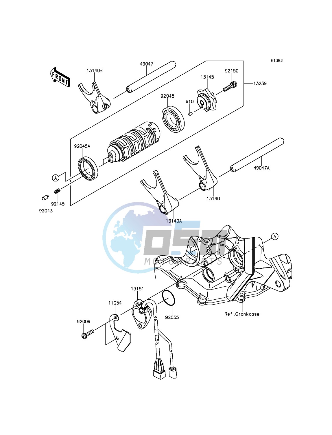 Gear Change Drum/Shift Fork(s)