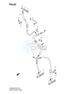 AN650 (E2) Burgman drawing FRONT BRAKE HOSE (AN650AK6 AK7 AK8 AZK8 AK9 AL0)