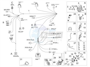 RS 125 REPLICA 4T E4 ABS (EMEA) drawing Front electrical system