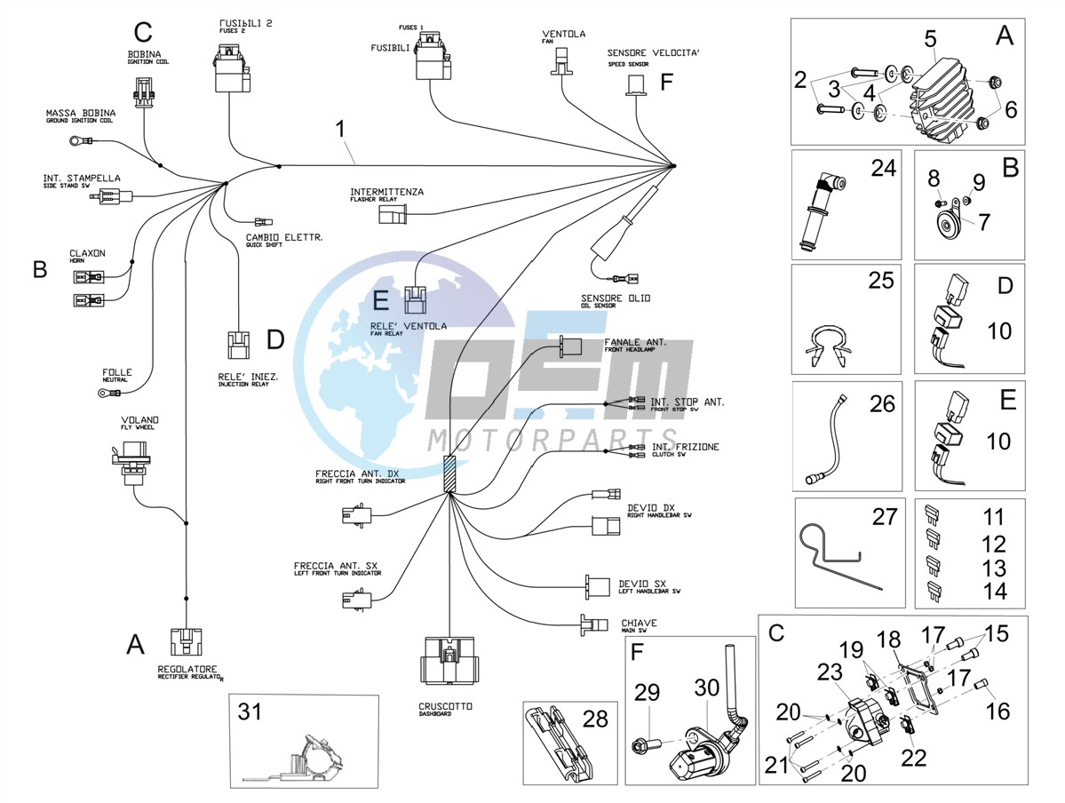 Front electrical system