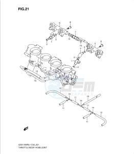 GSX1300R drawing THROTTLE BODY HOSE/JOINT (GSX1300RL1 E2)