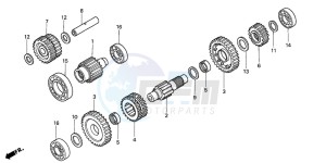 TRX400FA FOURTRAX AT drawing TRANSMISSION