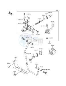 KX 250 L [KX250] (L2) [KX250] drawing FRONT MASTER CYLINDER