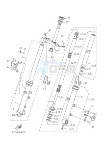 XSR700 MTM690-U (BJW1) drawing FRONT FORK