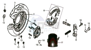 JET ONE 50 drawing REAR WHEEL