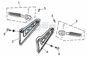 XS 125 drawing FOOTREST