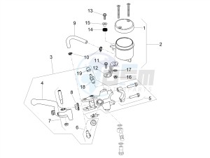 TUONO 1100 V4 FACTORY E4 SUPERPOLE ABS (NAFTA) drawing Front master cilinder