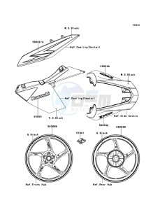 Z1000 ZR1000DCF FR GB XX (EU ME A(FRICA) drawing Decals(Orange)