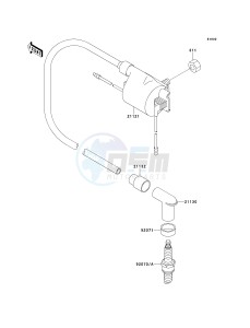 AN 110 D (D2-D3) drawing IGNITION SYSTEM