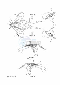 YFZ450R (BKD3) drawing GRAPHICS