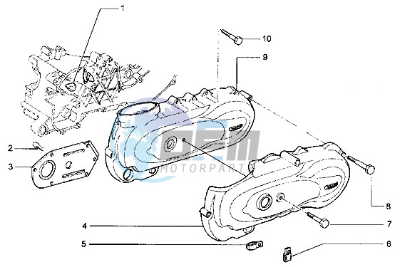 Crankcase cover clutch side