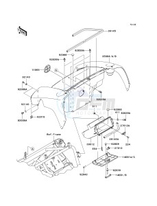 KAF 400 A [MULE 610 4X4] (A6F-AF) A7F drawing FRONT BOX