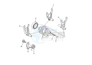 YZ F 250 drawing SHIFT CAM-FORK