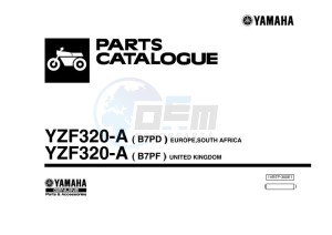 YZF320-A YZF-R3 (B7PF) drawing Infopage-1