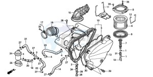 NX500 DOMINATOR drawing AIR CLEANER